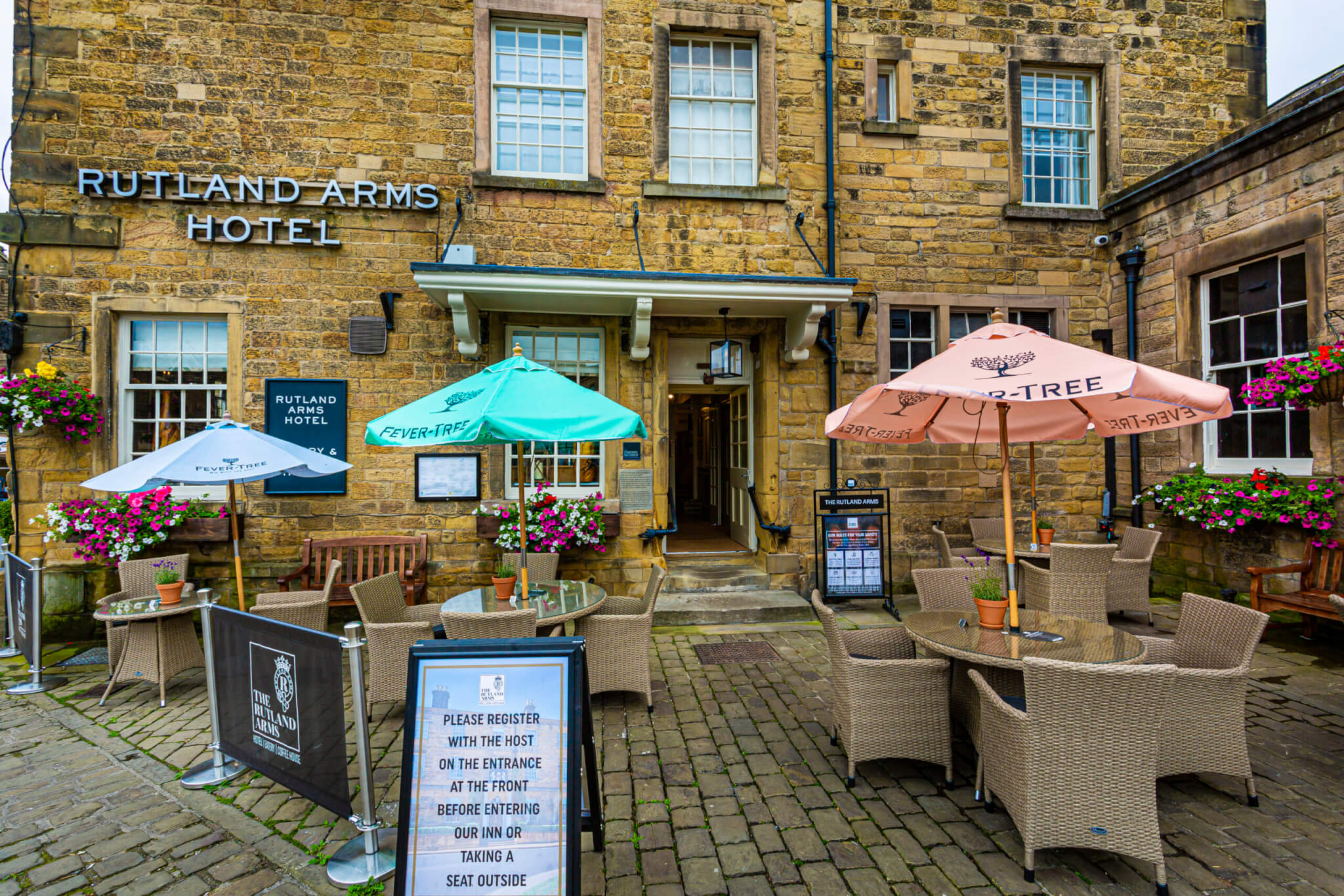 The Rutland Arms Hotel Gardens and Courtyards scaled